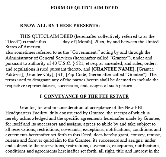 free quit claim deed form 8