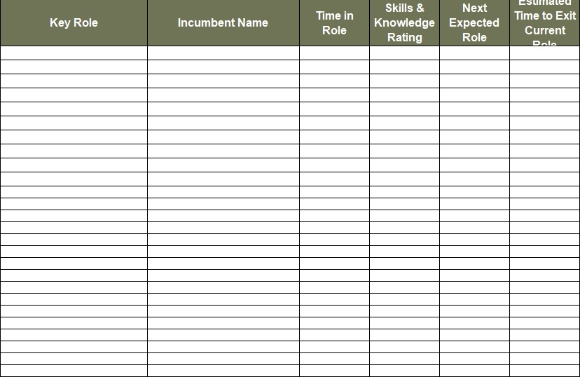 free succession planning template 3
