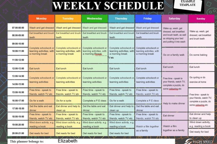 free weekly schedule template 6