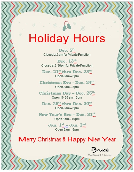 merry christmas and happy new year business hours template