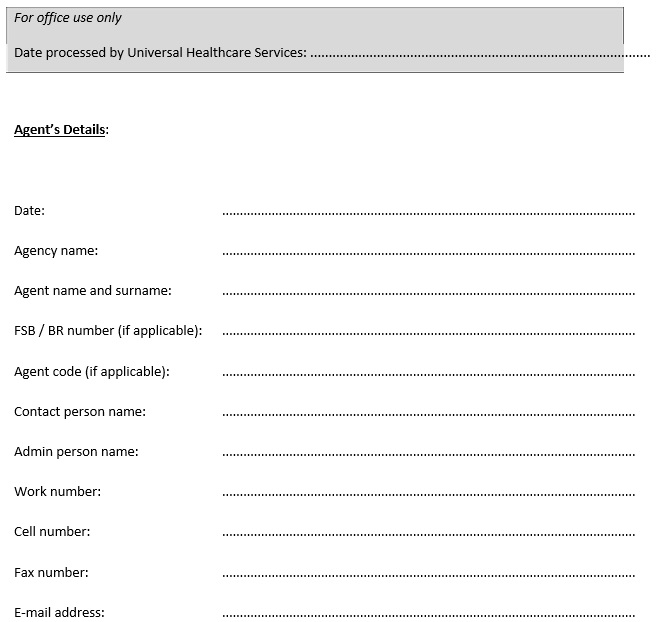 printable agency agreement form