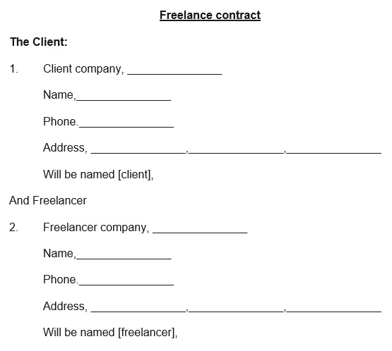 printable freelance contract template 5