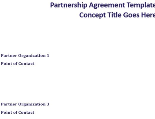 printable partnership agreement template 4