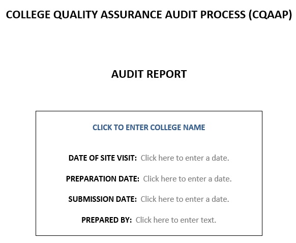 free audit report template 9