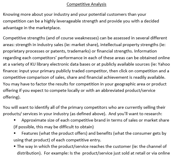 free competitive analysis template 4