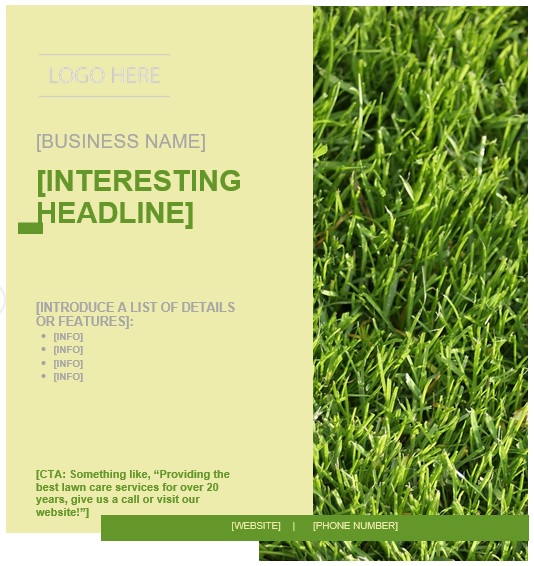 free lawn care flyer template 12