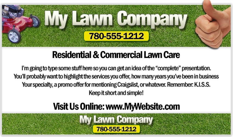 free lawn care flyer template 2