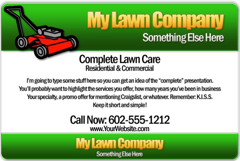 free lawn care flyer template 5