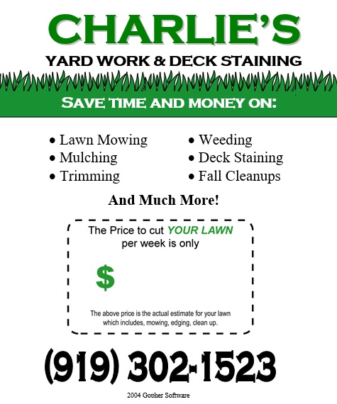 free lawn care flyer template 6