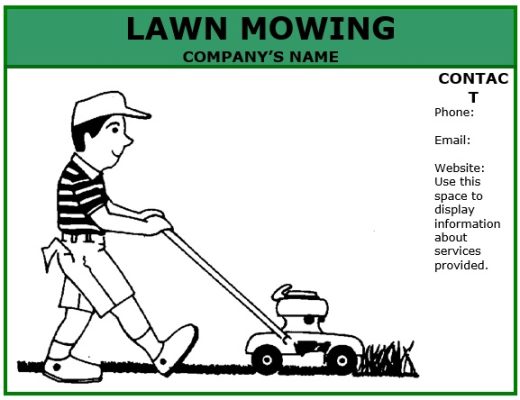 free lawn care flyer template 9