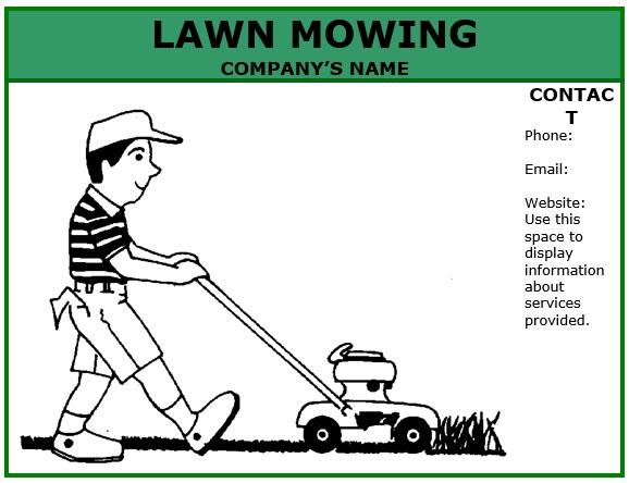 free lawn care flyer template 9