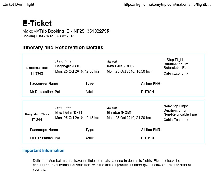 & Plane Ticket [MS Word] - Collections