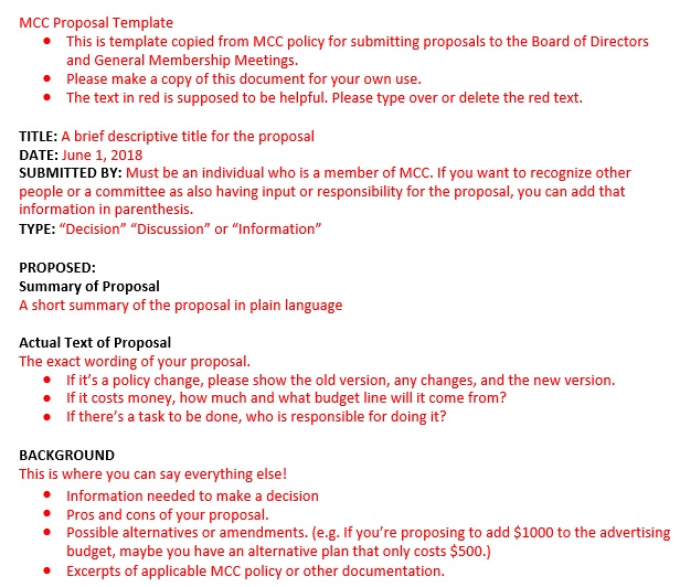 free policy proposal template 1