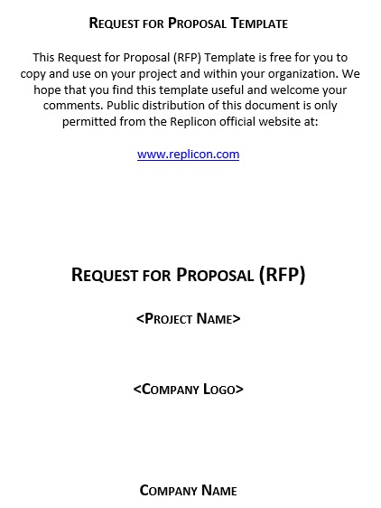 free request for proposal template 8