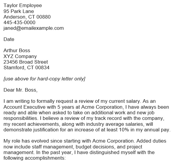free salary increase letter 13