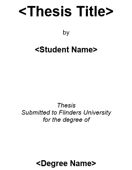free title page template 1