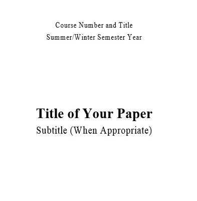 free title page template 10