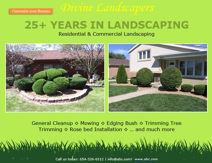 printable lawn care flyer template