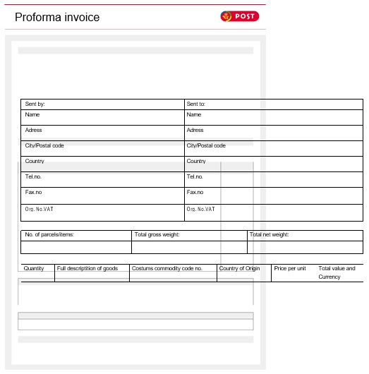 printable proforma invoice template 14