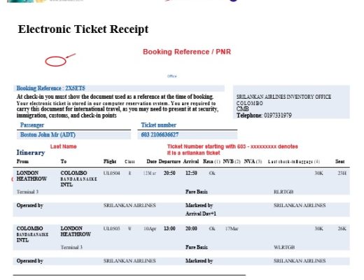 real plane ticket template