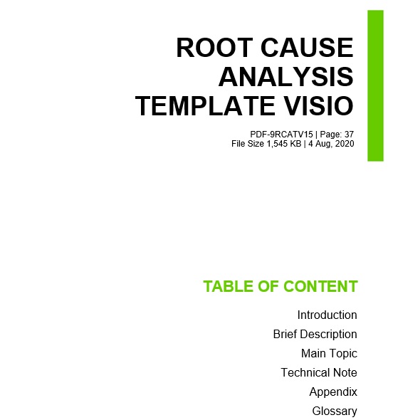 root cause analysis template visio