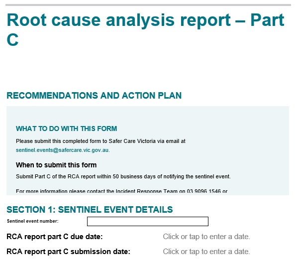 simple root cause analysis template