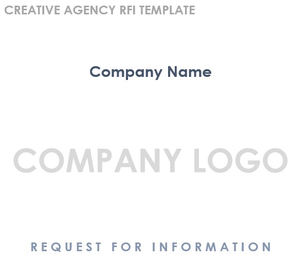 creative agency rfi template