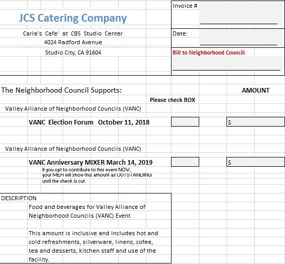 free catering invoice template excel