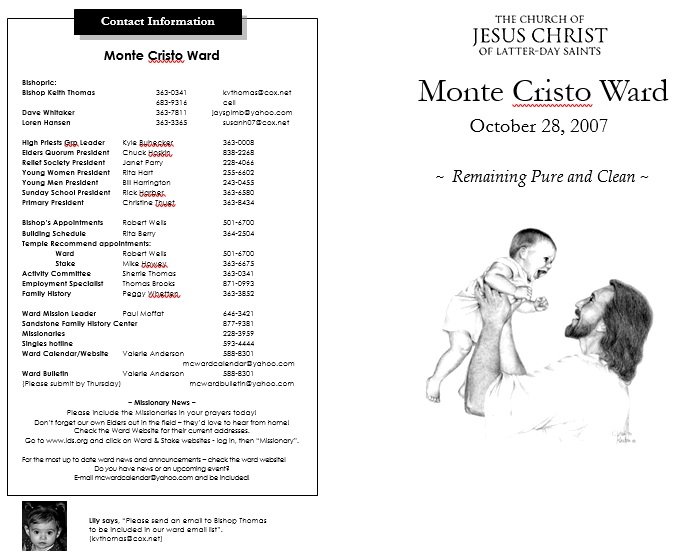 20 Free Church Bulletin Templates Word PDF Best Collections