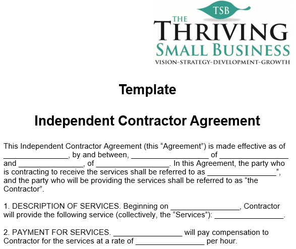 free independent contractor agreement template 8