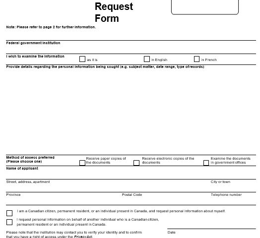 free personal information form 7
