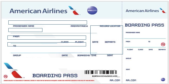 free printable airline ticket template