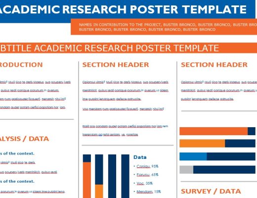 free research poster template 7