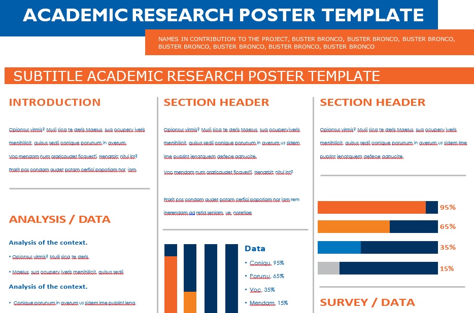 free research poster template 7