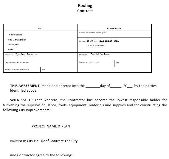 free roofing contract template 3