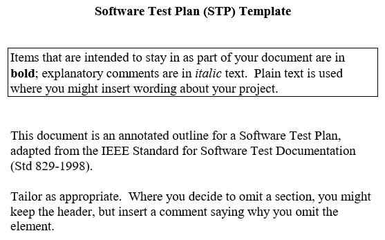 free software test plan template 3