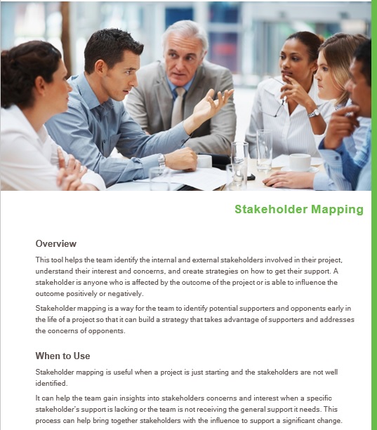 free stakeholder mapping template