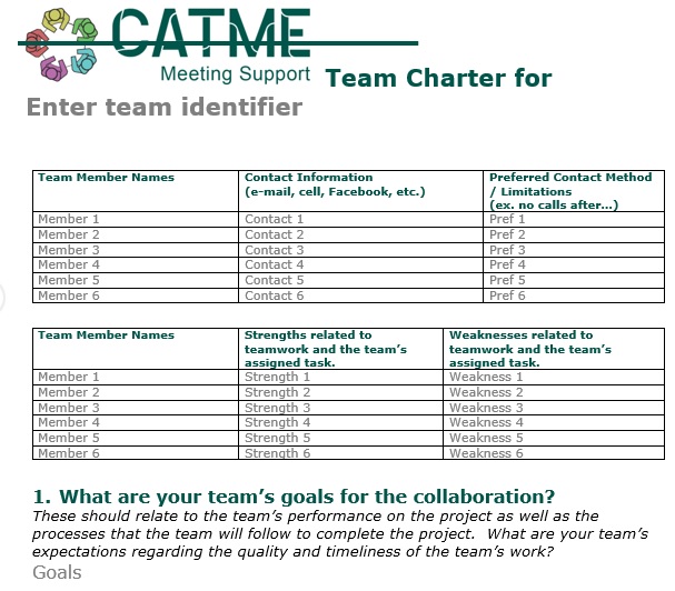 free team charter template 5
