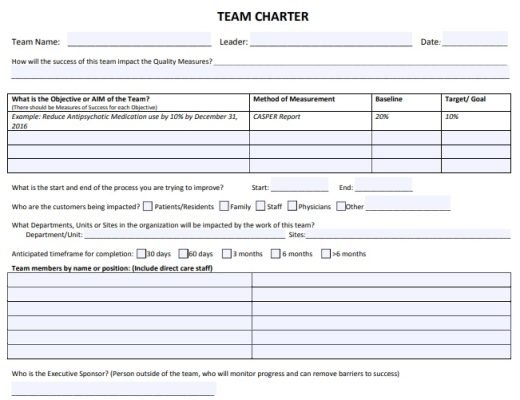 free team charter template 7