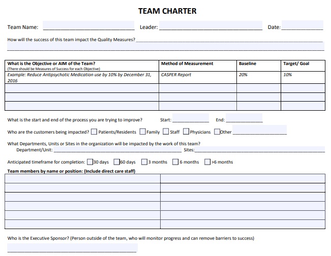 free team charter template 7