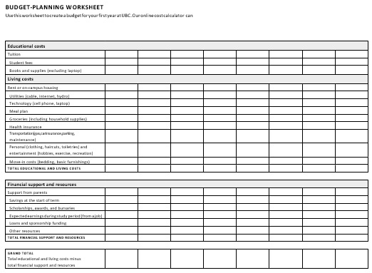 printable money management worksheet 6