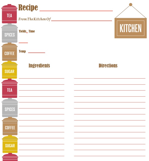 printable recipe book template 11