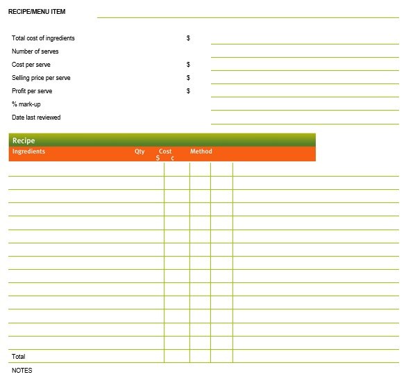 printable recipe book template 3