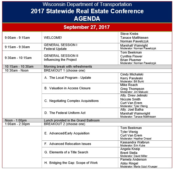 real estate conference agenda template