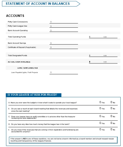 statement of account in balance template