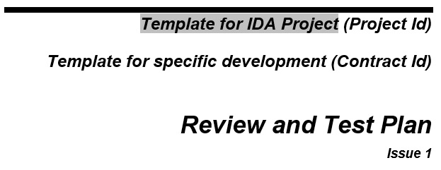 template for ida project id template