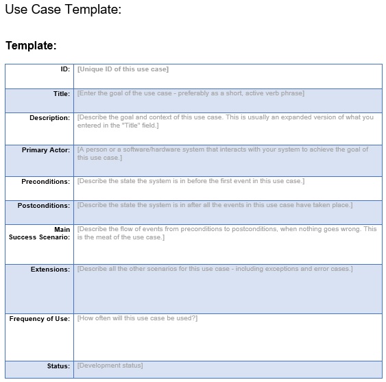 best use case template 11