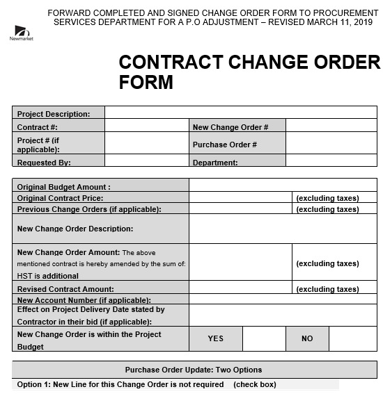 contract change order form