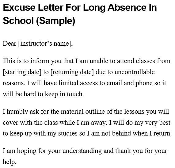 20 Free Excuse Letter For School MS Word Best Collections 20-free-excuse-letter-for-school-ms-word-best-collections