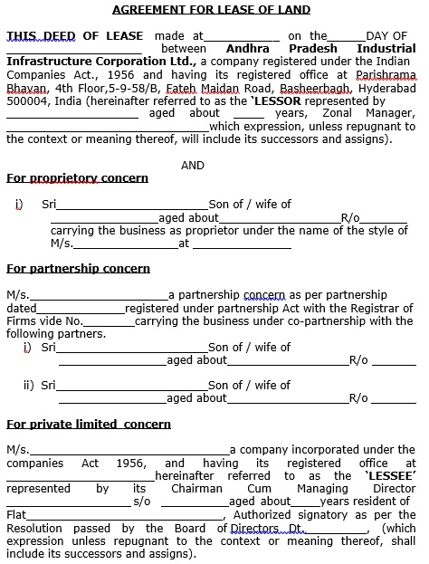 fillable land lease agreement template